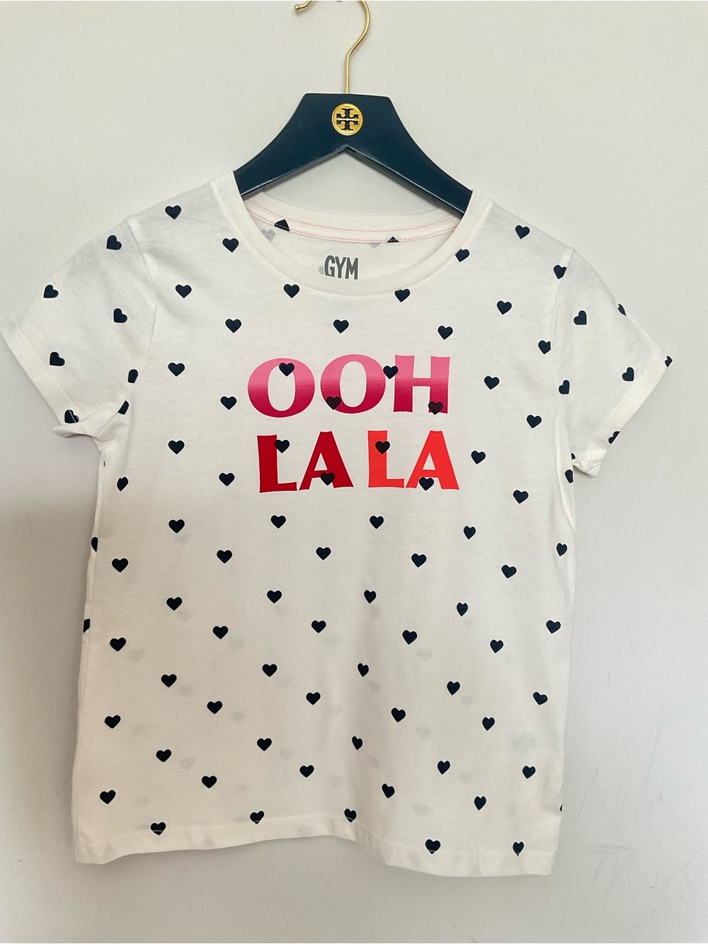 Gymboree Kids 'OOH LA LA' Heart Print Tee Size M(7-8) NWT